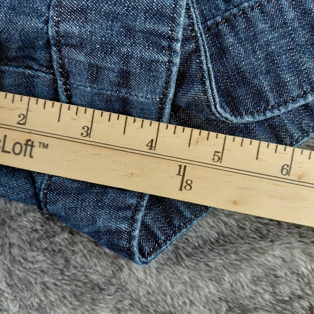 Gap Jeans Womens Blue Denim Chino Shorts Size 6 Mid Rise 100% Cotton 800831-00 - Picture 7 of 7